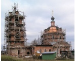 Церковь Бориса и Глеба в Куртникове Московской области. Общий вид.